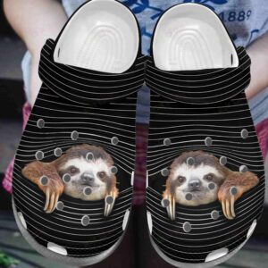 Sloth Crocs Clog Classic Clog Whitesole Lovely Sloth Shoes