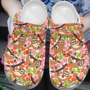 Sloth Personalize Clog Custom Crocs Fashionstyle Comfortable For Women Men Kid Print 3D Colorful Sloth