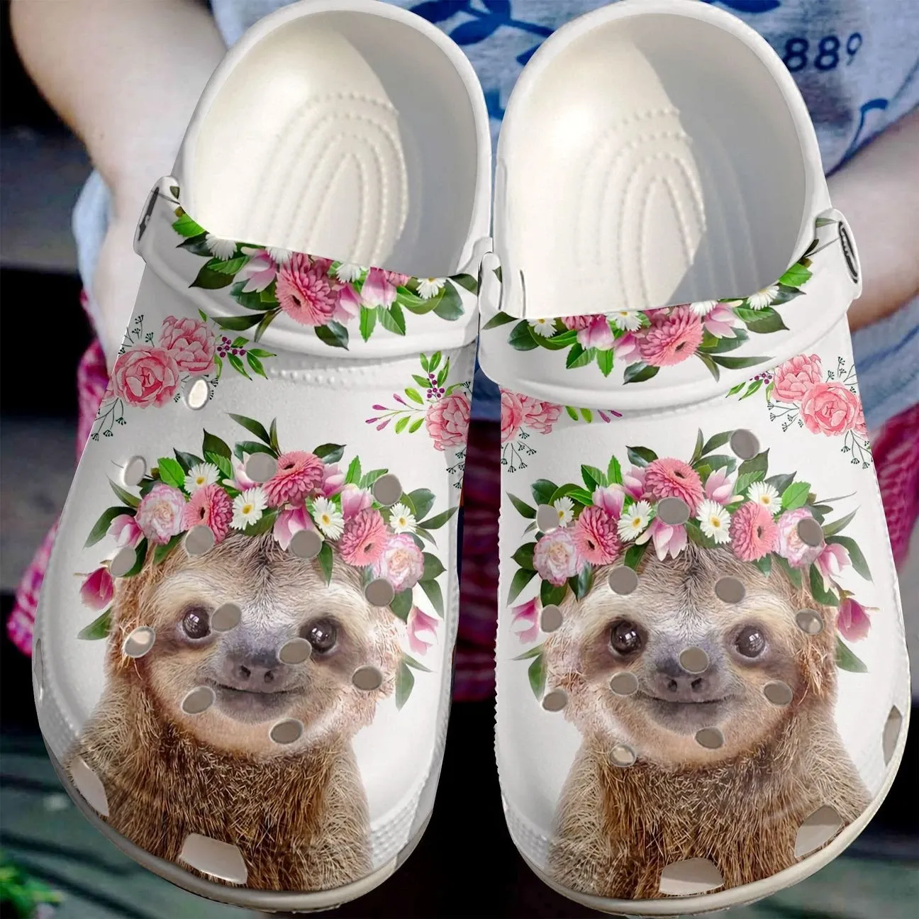 Sloth Personalize Clog Custom Crocs Fashionstyle Comfortable For Women Men Kid Print 3D Sloth Girl Sloth Personalize Clog Custom Crocs Fashionstyle Comfortable For Women Men Kid Print 3D Sloth Girl