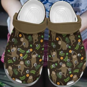 Sloth Personalize Clog Custom Crocs Fashionstyle Comfortable For Women Men Kid Print 3D Yoga Sloth