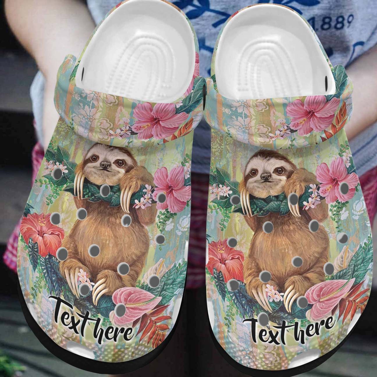 Sloth Personalized Clog Custom Crocs Comfortablefashion Style Comfortable For Women Men Kid Print 3D Beautiful Sloth Sloth Personalized Clog Custom Crocs Comfortablefashion Style Comfortable For Women Men Kid Print 3D Beautiful Sloth