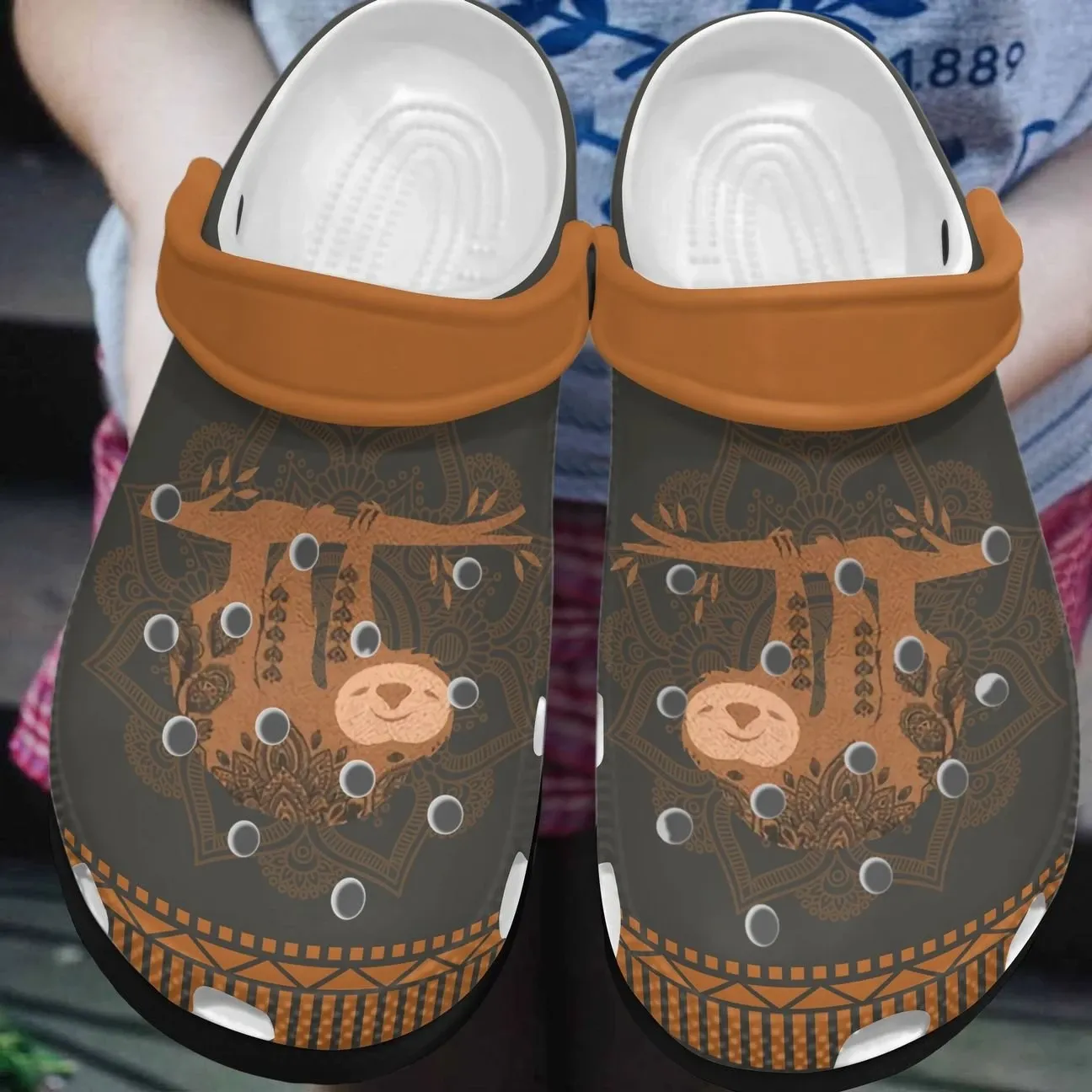 Sloth Personalized Clog Custom Crocs Comfortablefashion Style Comfortable For Women Men Kid Print 3D Boho Sloth Sloth Personalized Clog Custom Crocs Comfortablefashion Style Comfortable For Women Men Kid Print 3D Boho Sloth