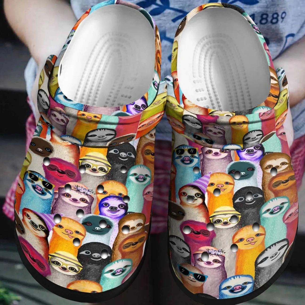 Sloth Personalized Clog Custom Crocs Comfortablefashion Style Comfortable For Women Men Kid Print 3D Funny Sloth Sloth Personalized Clog Custom Crocs Comfortablefashion Style Comfortable For Women Men Kid Print 3D Funny Sloth
