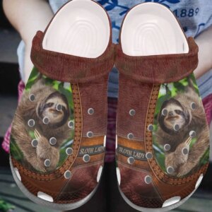 Sloth Personalized Clog Custom Crocs Comfortablefashion Style Comfortable For Women Men Kid Print 3D Sloth Lady