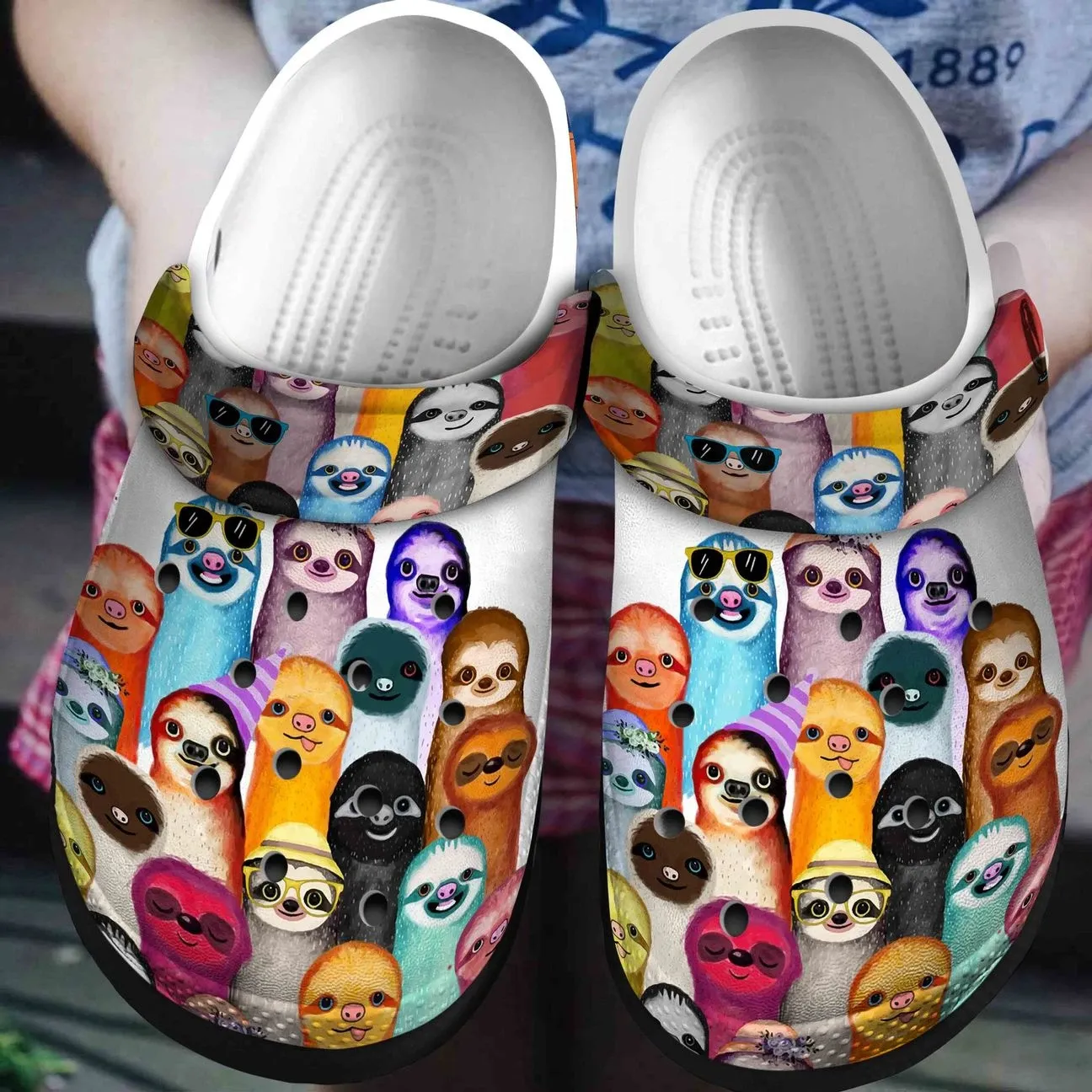 Sloth Personalized Clog Custom Crocs Comfortablefashion Style Comfortable For Women Men Kid Print 3D Sloth Society Sloth Personalized Clog Custom Crocs Comfortablefashion Style Comfortable For Women Men Kid Print 3D Sloth Society