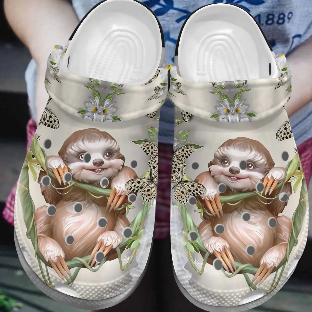 Sloth Personalized Clog Custom Crocs Comfortablefashion Style Comfortable For Women Men Kid Print 3D The Tree Sloth Personalized Clog Custom Crocs Comfortablefashion Style Comfortable For Women Men Kid Print 3D The Tree