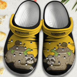 Sloth Turtle Snail Wheee Crocs Clog Shoes Clog Birthday Gift For Boy Girl