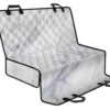 Smoke Grey Marble Print Pet Car Back Seat Cover - 6107a992e72b