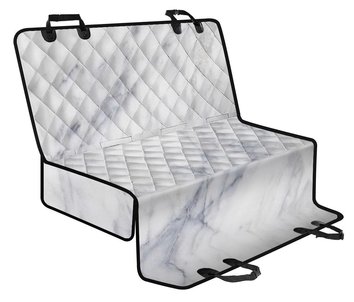 Smoke Grey Marble Print Pet Car Back Seat Cover - 6107a992e72b Smoke Grey Marble Print Pet Car Back Seat Cover - 6107a992e72b