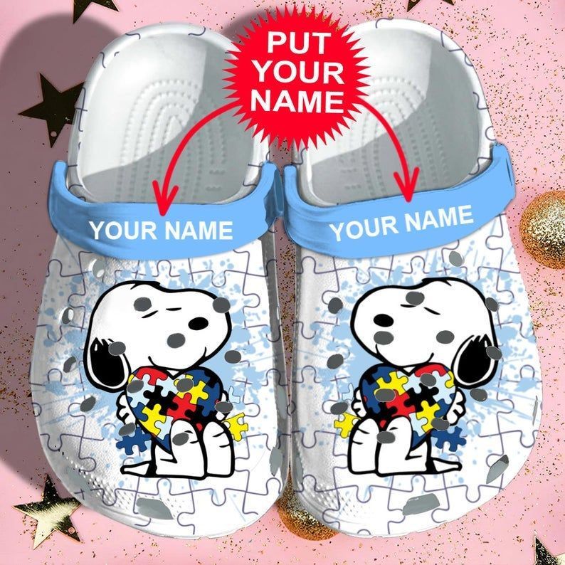 Snoopy Autism Autism Comfortable For Mens And Womens Classic Water Crocs Clog Clog Shoes Snoopy Autism Autism Comfortable For Mens And Womens Classic Water Crocs Clog Clog Shoes