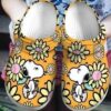 Snoopy Flower Crocs Clog Clog Shoes
