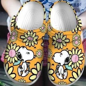 Snoopy Flower Crocs Clog Clog Shoes