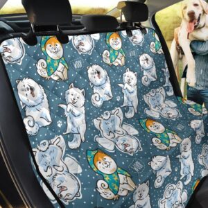 Snow And Samoyed Dog Car Back Seat Cover Dog Car Seat Covers - 72d1552bbbba