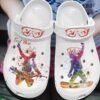 Snowboarding Personalized Clog Custom Crocs Comfortablefashion Style Comfortable For Women Men Kid Print 3D Watercolor Snowboarding