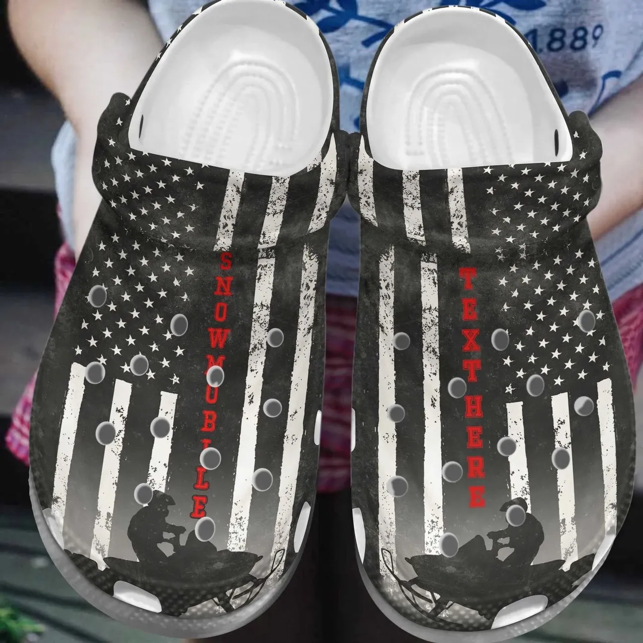Snowmobile Personalized Personalize Clog Custom Crocs Fashionstyle Comfortable For Women Men Kid Print 3D Whitesole Snowmobile Personalized Personalize Clog Custom Crocs Fashionstyle Comfortable For Women Men Kid Print 3D Whitesole