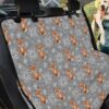 Snowy Fox Knitted Pattern Design Car Back Seat Cover Dog Car Seat Covers - 99de9c977cae