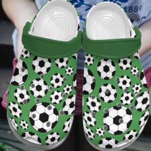 Soccer Pattern Personalized Clog Custom Crocs Comfortablefashion Style Comfortable For Women Men Kid Print 3D