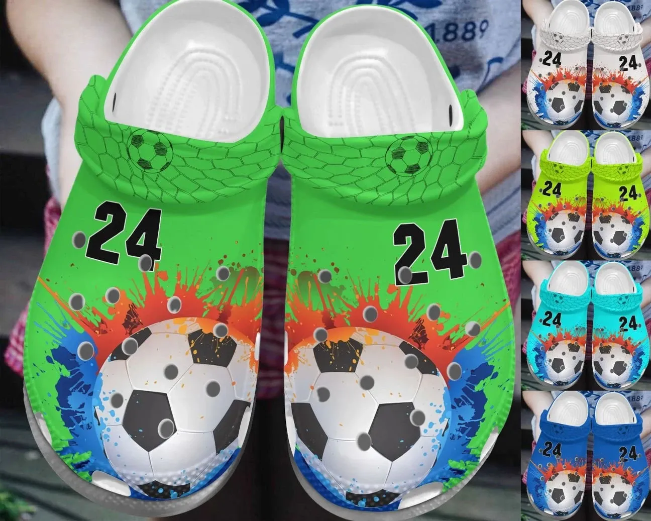 Soccer Personalize Clog Custom Crocs Fashionstyle Comfortable For Women Men Kid Print 3D To The Ball Personalized Soccer Personalize Clog Custom Crocs Fashionstyle Comfortable For Women Men Kid Print 3D To The Ball Personalized