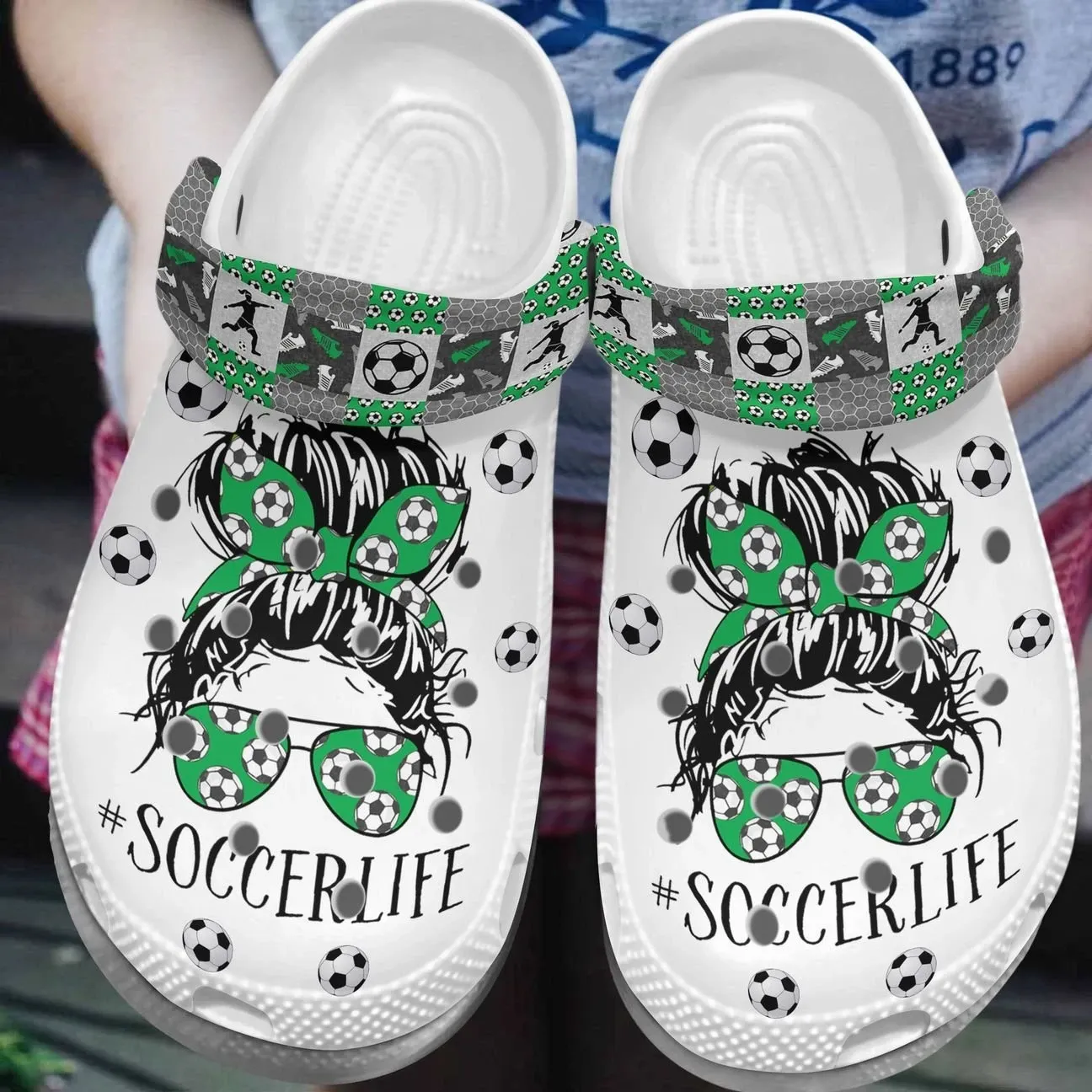 Soccer Personalize Clog Custom Crocs Fashionstyle Comfortable For Women Men Kid Print 3D Whitesole Soccer Life Soccer Personalize Clog Custom Crocs Fashionstyle Comfortable For Women Men Kid Print 3D Whitesole Soccer Life