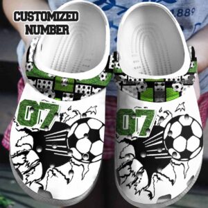 Soccer Personalized Clog Custom Crocs Comfortablefashion Style Comfortable For Women Men Kid Print 3D Cool Shot