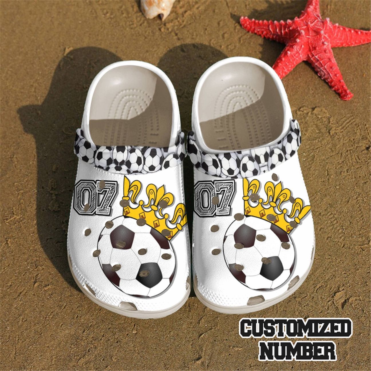 Soccer Personalized Clog Custom Crocs Comfortablefashion Style Comfortable For Women Men Kid Print 3D King Sport Soccer Personalized Clog Custom Crocs Comfortablefashion Style Comfortable For Women Men Kid Print 3D King Sport