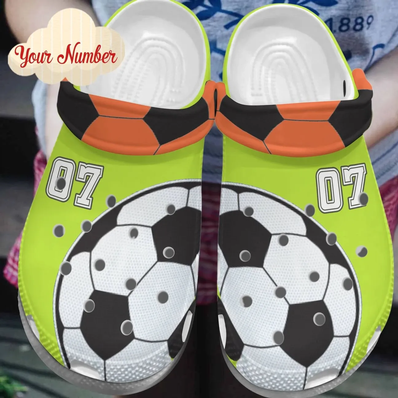 Soccer Personalized Clog Custom Crocs Comfortablefashion Style Comfortable For Women Men Kid Print 3D Neon Soccer Soccer Personalized Clog Custom Crocs Comfortablefashion Style Comfortable For Women Men Kid Print 3D Neon Soccer