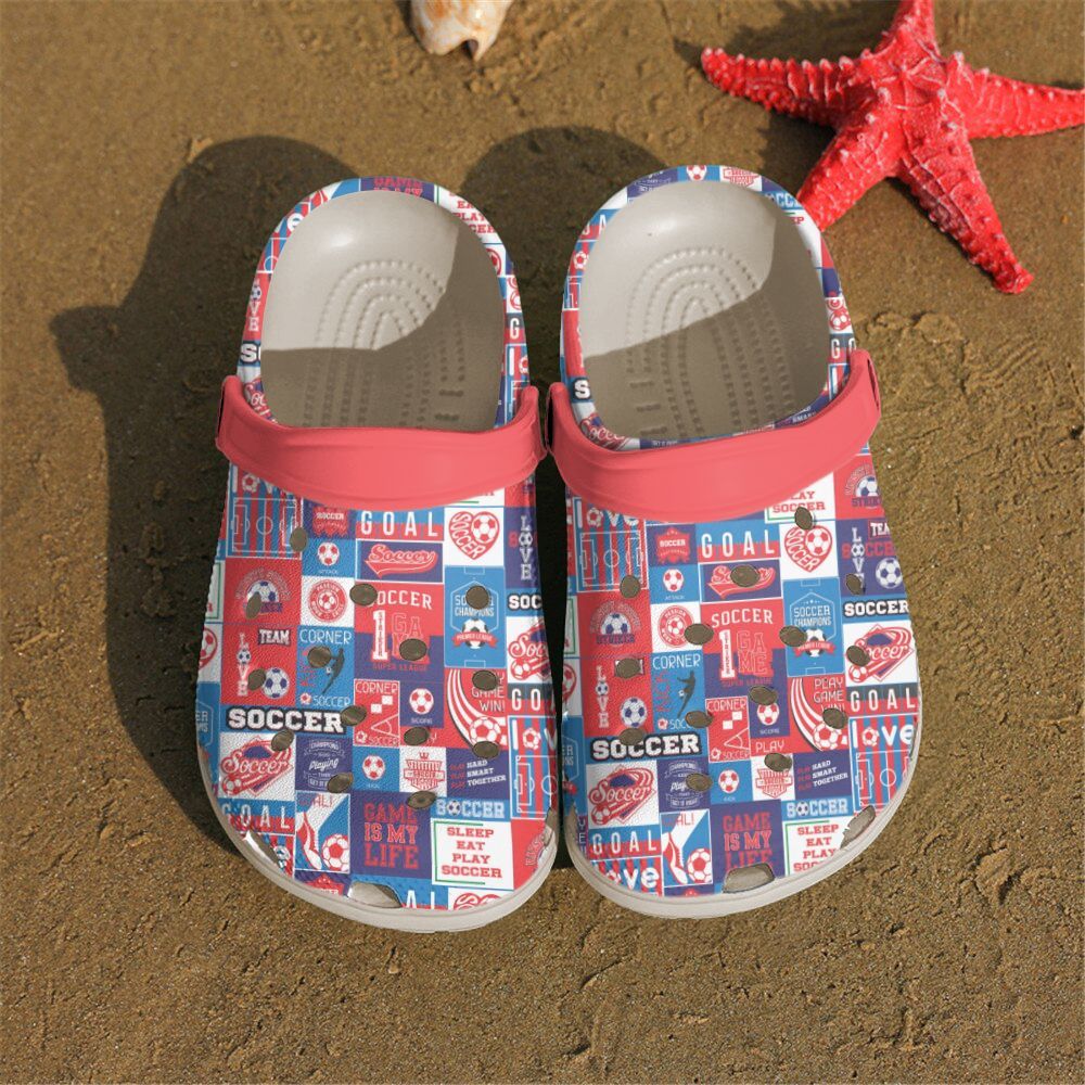 Soccer Personalized Clog Custom Crocs Comfortablefashion Style Comfortable For Women Men Kid Print 3D Sleep Eat Play Soccer Soccer Personalized Clog Custom Crocs Comfortablefashion Style Comfortable For Women Men Kid Print 3D Sleep Eat Play Soccer
