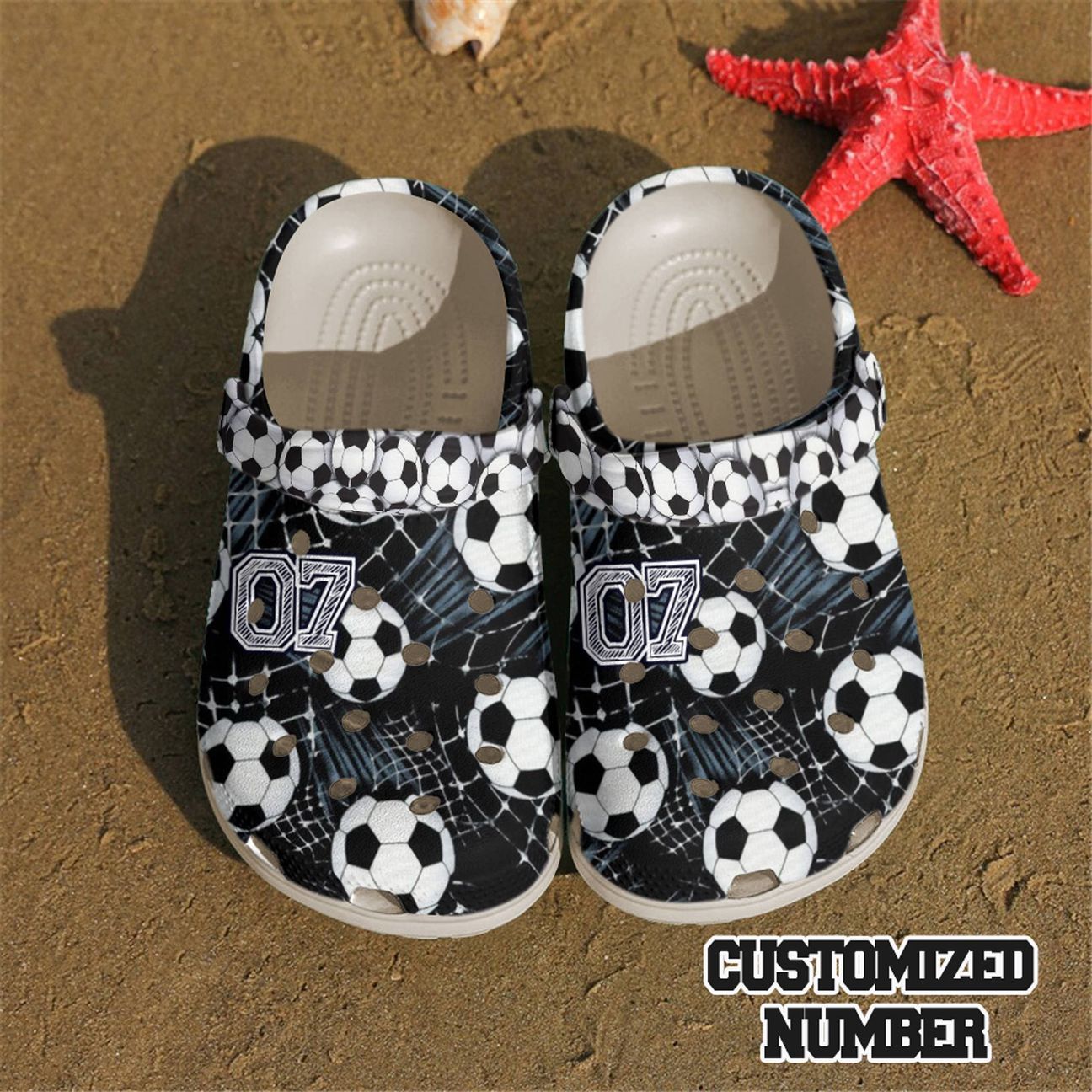 Soccer Personalized Clog Custom Crocs Comfortablefashion Style Comfortable For Women Men Kid Print 3D Soccer Balls Soccer Personalized Clog Custom Crocs Comfortablefashion Style Comfortable For Women Men Kid Print 3D Soccer Balls