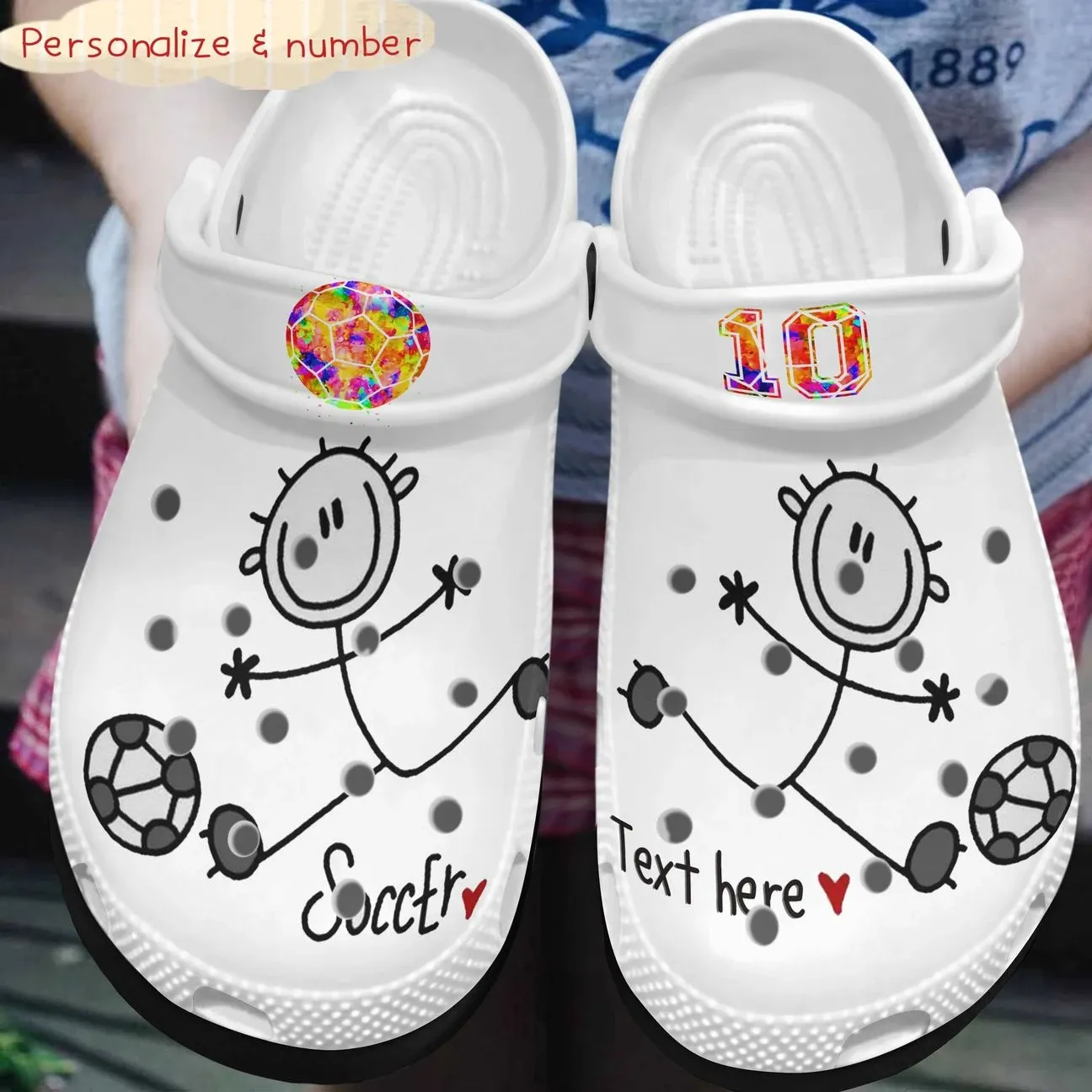 Soccer Personalized Clog Custom Crocs Comfortablefashion Style Comfortable For Women Men Kid Print 3D Soccer Lovers Soccer Personalized Clog Custom Crocs Comfortablefashion Style Comfortable For Women Men Kid Print 3D Soccer Lovers