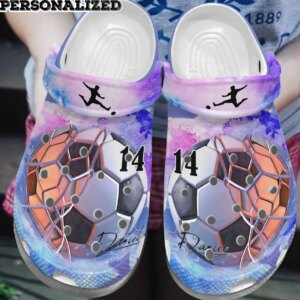 Soccer Personalized Clog Custom Crocs Comfortablefashion Style Comfortable For Women Men Kid Print 3D Soccer P1