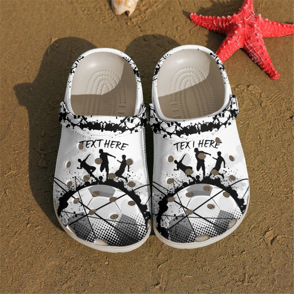 Soccer Personalized Clog Custom Crocs Comfortablefashion Style Comfortable For Women Men Kid Print 3D Splash Soccer Soccer Personalized Clog Custom Crocs Comfortablefashion Style Comfortable For Women Men Kid Print 3D Splash Soccer