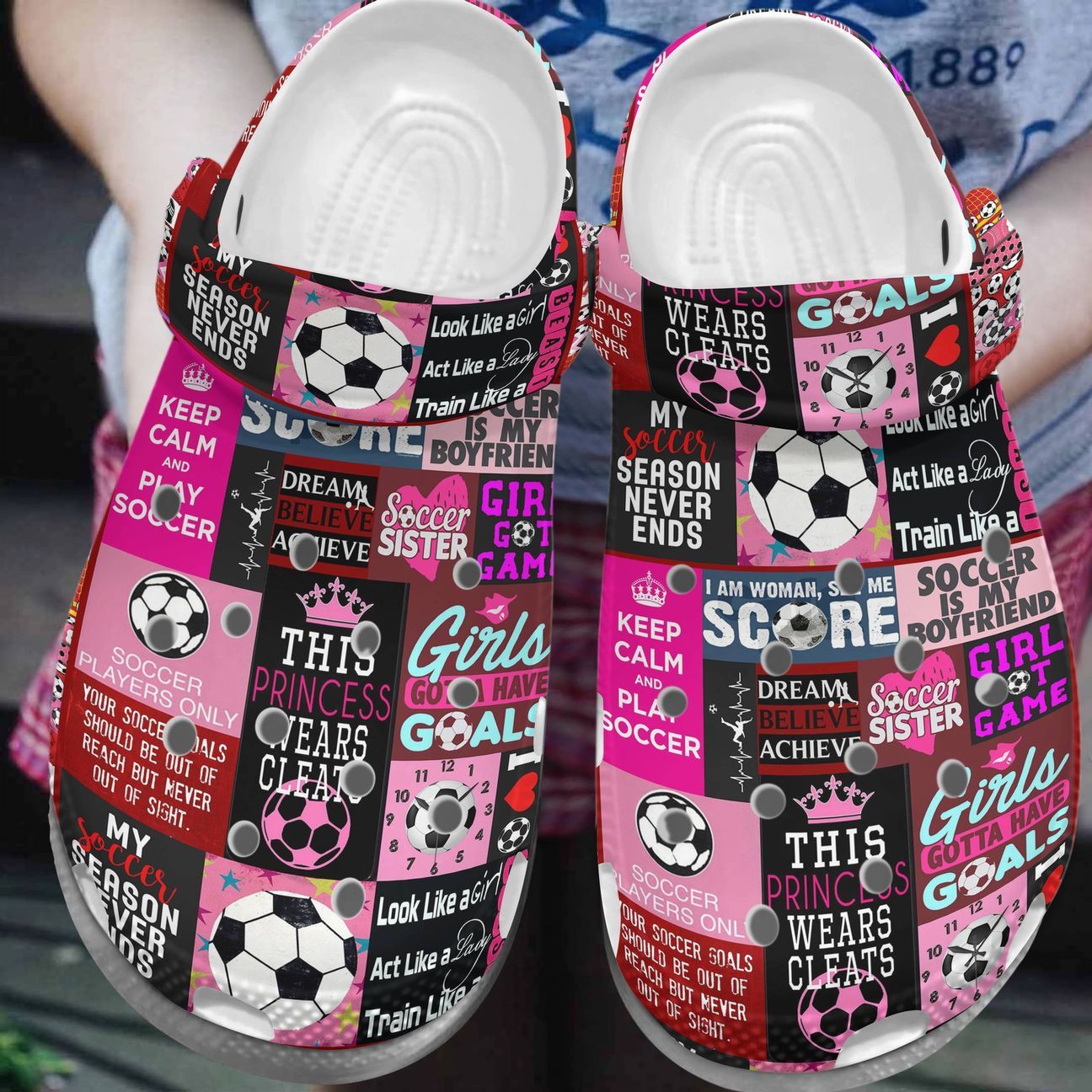 Soccer Personalized Clog Custom Crocs Comfortablefashion Style Comfortable For Women Men Kid Print 3D This Pricess Wears Cleats Soccer Personalized Clog Custom Crocs Comfortablefashion Style Comfortable For Women Men Kid Print 3D This Pricess Wears Cleats