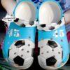 Soccer Personalized Lovers Sku 2255 Crocs Crocband Clog Comfortable For Mens Womens Classic Clog Water Shoes