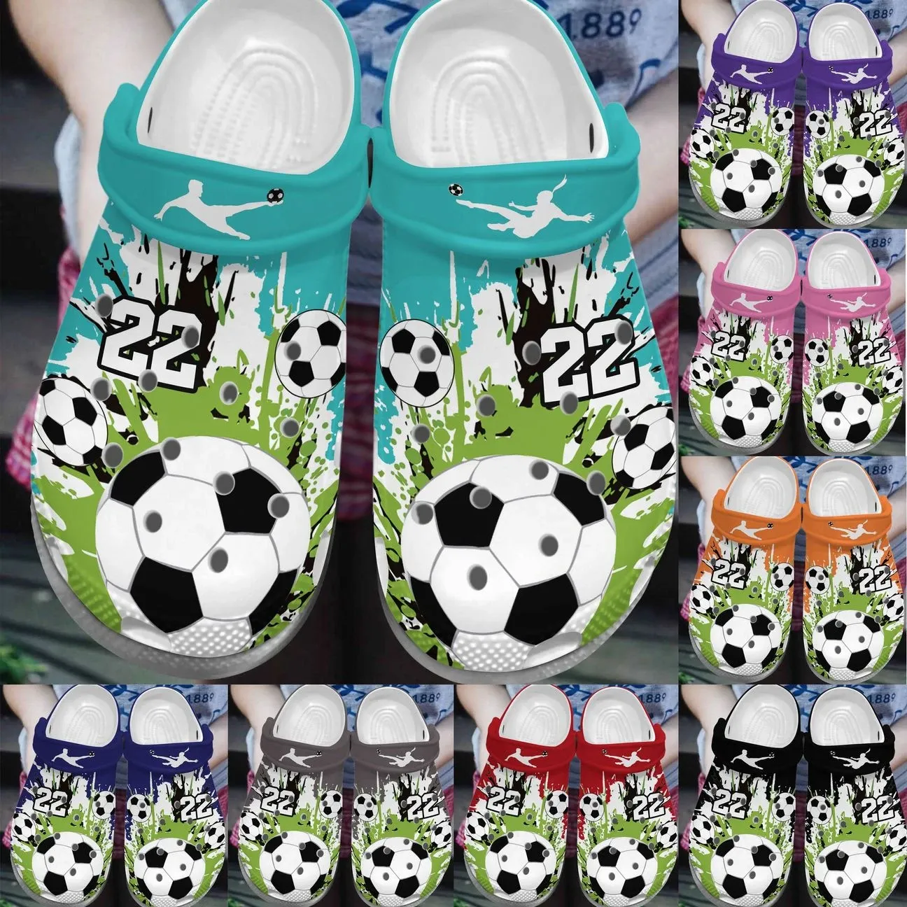 Soccer Personalized Personalize Clog Custom Crocs Fashionstyle Comfortable For Women Men Kid Print 3D Soccer Time Soccer Personalized Personalize Clog Custom Crocs Fashionstyle Comfortable For Women Men Kid Print 3D Soccer Time