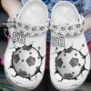 Soccer Personalized Personalize Clog Custom Crocs Fashionstyle Comfortable For Women Men Kid Print 3D Whitesole Soccer Lover
