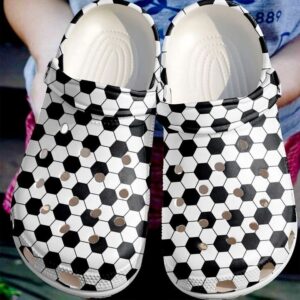 Soccer Seamless Black And White Sku 2263 Crocs Crocband Clog Comfortable For Mens Womens Classic Clog Water Shoes