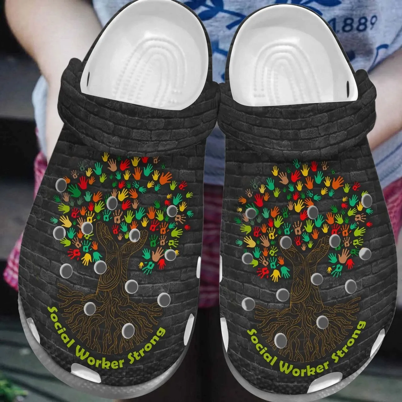 Social Worker Personalized Clog Custom Crocs Comfortablefashion Style Comfortable For Women Men Kid Print 3D Strong Social Worker Personalized Clog Custom Crocs Comfortablefashion Style Comfortable For Women Men Kid Print 3D Strong