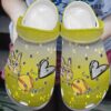 Softball Crocs Clog Classic Clog Whitesole Love Peace Softball Shoes