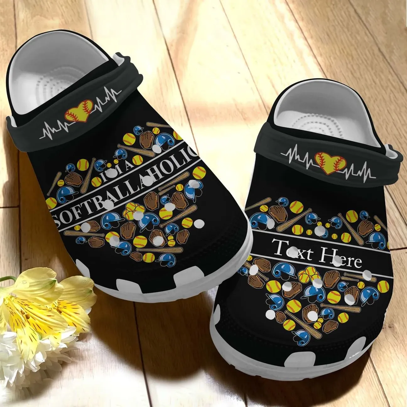 Softball Holic Personalized Personalize Clog Custom Crocs Fashionstyle Comfortable For Women Men Kid Print 3D Softball Holic Personalized Personalize Clog Custom Crocs Fashionstyle Comfortable For Women Men Kid Print 3D
