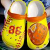 Softball I Love Sku 2391 Crocs Crocband Clog Comfortable For Mens Womens Classic Clog Water Shoes