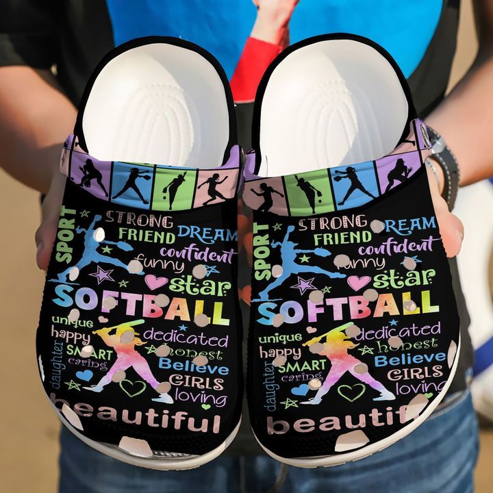 Softball I’M A Girl Sku 2392 Crocs Crocband Clog Comfortable For Mens Womens Classic Clog Water Shoes Softball I’M A Girl Sku 2392 Crocs Crocband Clog Comfortable For Mens Womens Classic Clog Water Shoes