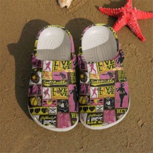 Softball Live Love Sku 2393 Crocs Crocband Clog Comfortable For Mens Womens Classic Clog Water Shoes