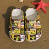 Softball Lover Sku 2425 Crocs Crocband Clog Comfortable For Mens Womens Classic Clog Water Shoes