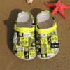 Softball Lover Sku 2426 Crocs Crocband Clog Comfortable For Mens Womens Classic Clog Water Shoes