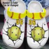 Softball Personalize Clog Custom Crocs Fashionstyle Comfortable For Women Men Kid Print 3D Personalized Softball Crack
