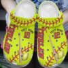 Softball Personalize Clog Custom Crocs Fashionstyle Comfortable For Women Men Kid Print 3D Personalized Softball Time