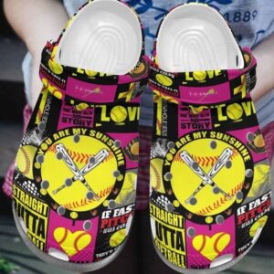 Softball Personalize Clog Custom Crocs Fashionstyle Comfortable For Women Men Kid Print 3D Softball Is Fun