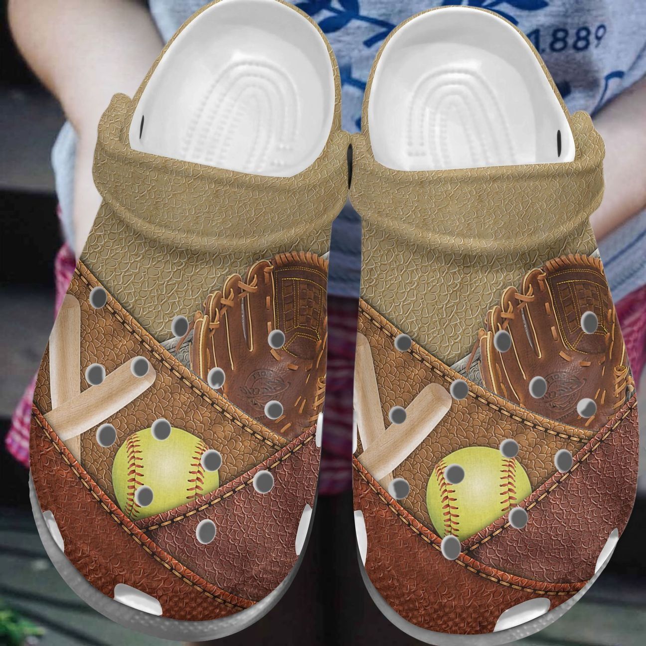 Softball Personalize Clog Custom Crocs Fashionstyle Comfortable For Women Men Kid Print 3D Softball Time Softball Personalize Clog Custom Crocs Fashionstyle Comfortable For Women Men Kid Print 3D Softball Time