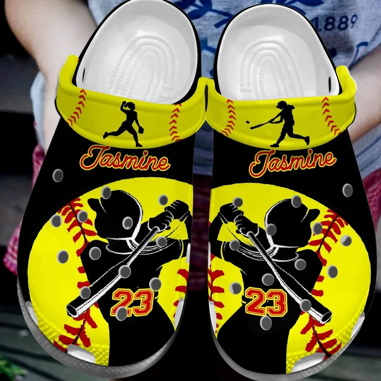 Softball Personalize Clog Custom Crocs Fashionstyle Comfortable For Women Men Kid Print 3D Swinging Bat Softball Personalize Clog Custom Crocs Fashionstyle Comfortable For Women Men Kid Print 3D Swinging Bat
