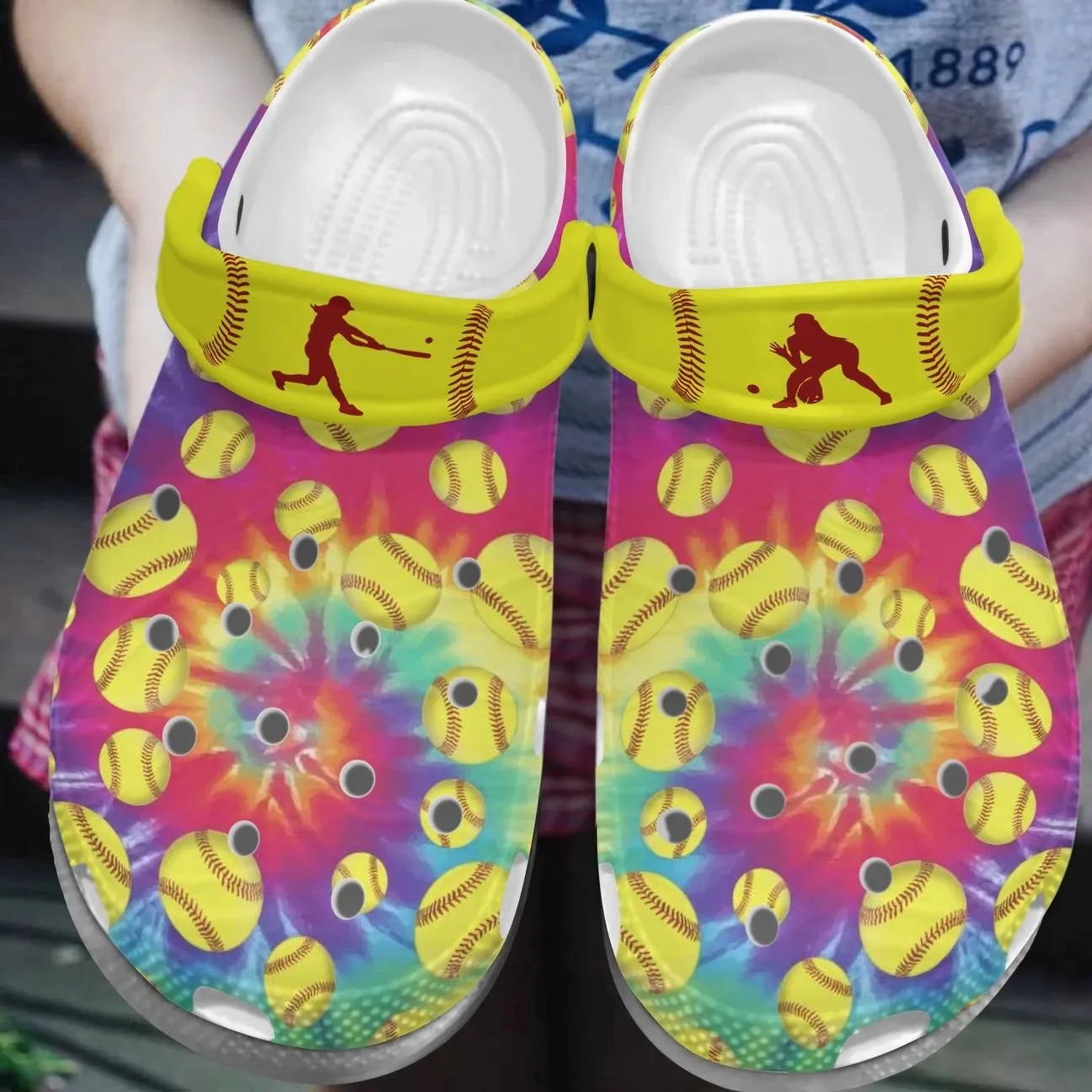 Softball Personalize Clog Custom Crocs Fashionstyle Comfortable For Women Men Kid Print 3D Whitesole Colorful Softball Softball Personalize Clog Custom Crocs Fashionstyle Comfortable For Women Men Kid Print 3D Whitesole Colorful Softball